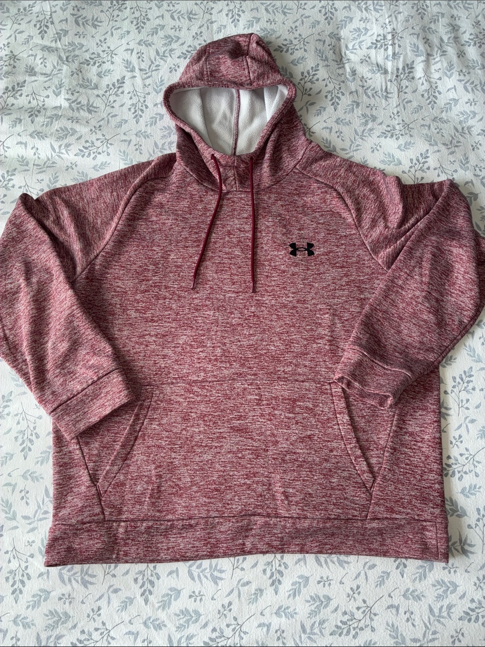 Under Armour Men’s Marled Burgundy Hooded Pullover